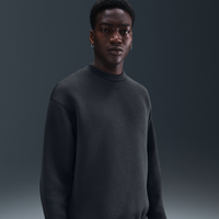 Sudadera de cuello redondo de tejido Fleece de ajuste holgado para hombre Nike Tech Gris
