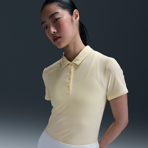 Polo De Golf De Manga Corta Dri-Fit Para Mujer Nike Victory Marrón