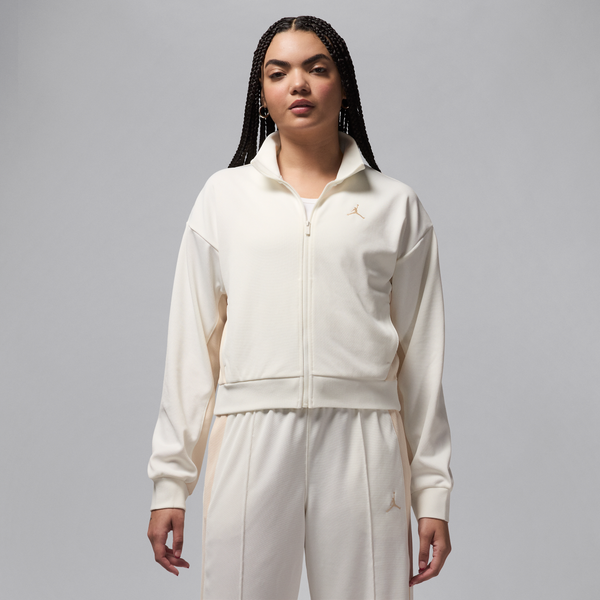 Chamarra De Tejido Knit Para Mujer Jordan Blanco