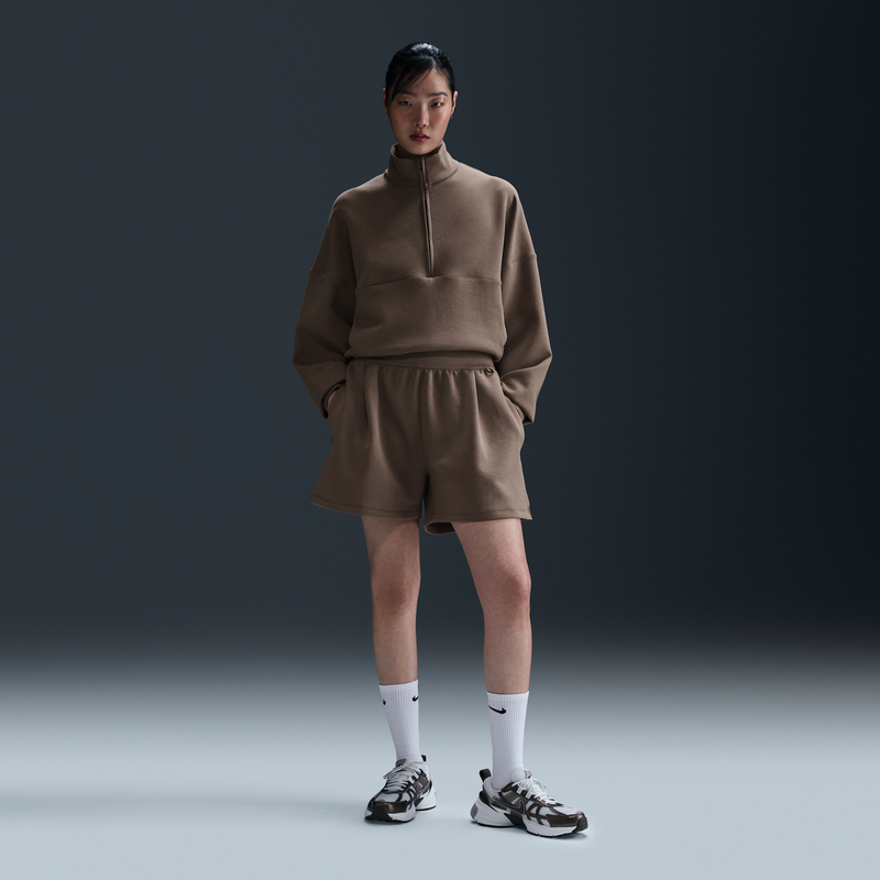 Shorts Dri-Fit De Tiro Medio Holgados De 10 Cm Para Mujer Nike 24.7 Impossiblysoft Marrón