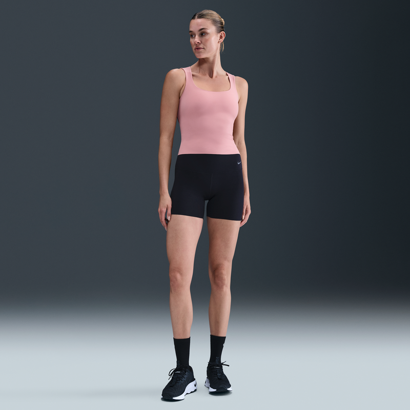 Shorts de ciclismo de tiro alto de 13 cm para mujer Nike Zenvy Negro