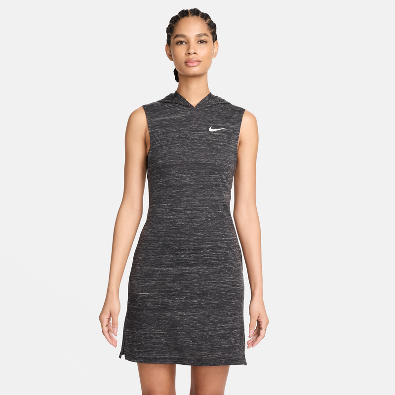 Vestido Con Gorro Para Mujer Nike Swim Essential Negro