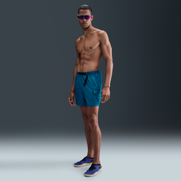 Shorts Cargo Con Forro De Ropa Interior De 13 Cm Nike Swim Voyage Para Hombre Azul