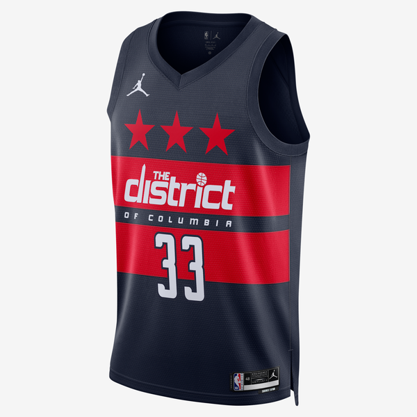 Jersey Jordan Dri-Fit De La Nba Swingman Para Hombre Kyle Kuzma Washington Wizards 2024/25 Statement Edition Azul