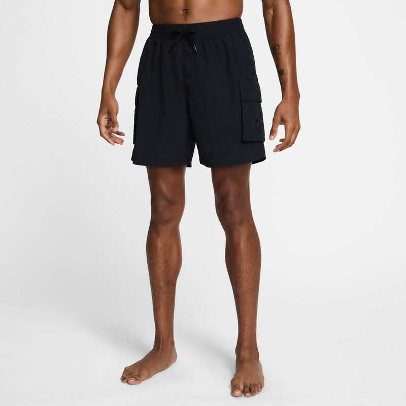 Shorts Cargo Con Forro Completo De 18 Cm Para Hombre Nike Swim Voyage Negro