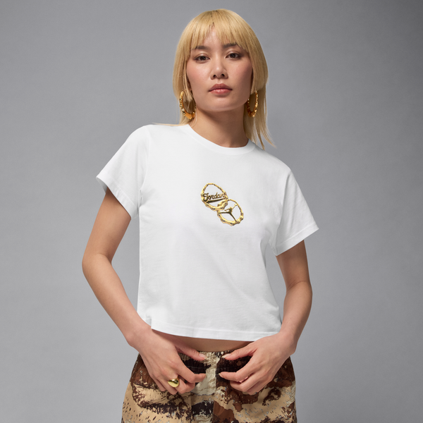 Playera Para Mujer Jordan Brooklyn Blanco