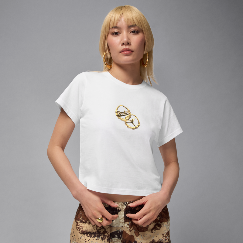 Playera Para Mujer Jordan Brooklyn Blanco
