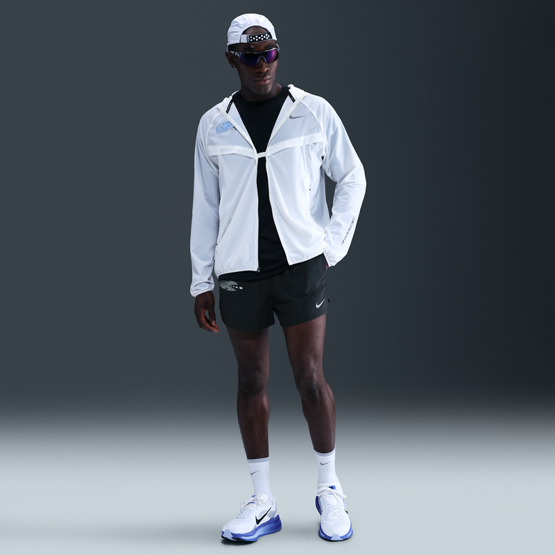 Shorts de correr Dri-FIT de 13 cm con forro de ropa interior para hombre Nike Stride Negro