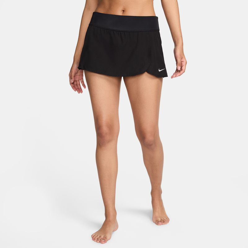Falda de playa para mujer Nike Swim Negro