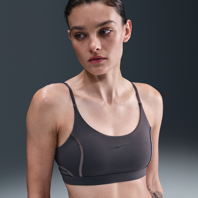 Bra Deportivo De Baja Sujeción Con Almohadillas Para Mujer Nike One Gris
