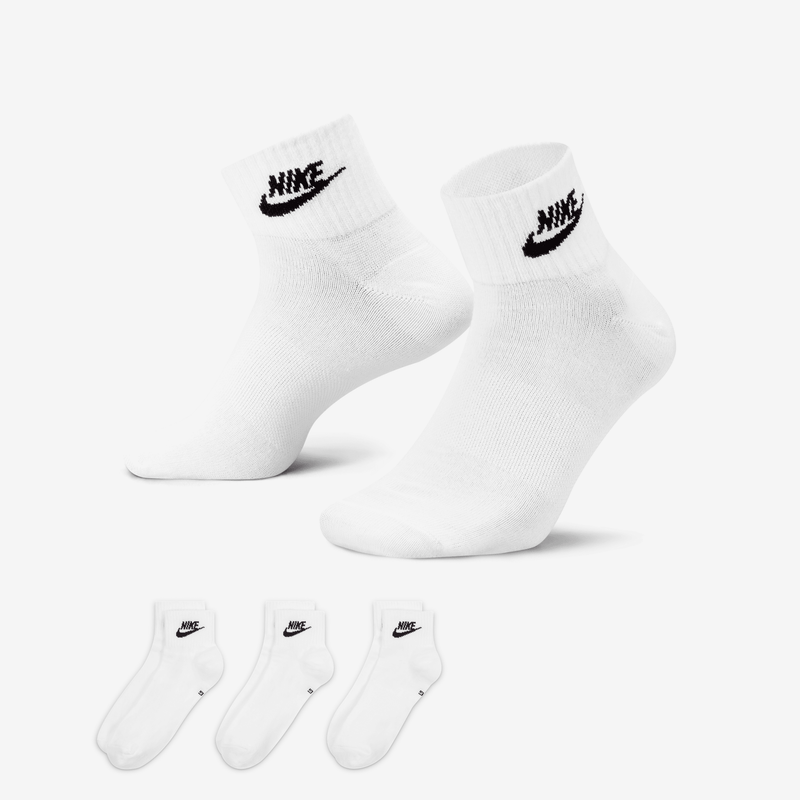 Calcetines Al Tobillo (3 Pares) Nike Everyday Essential Blanco