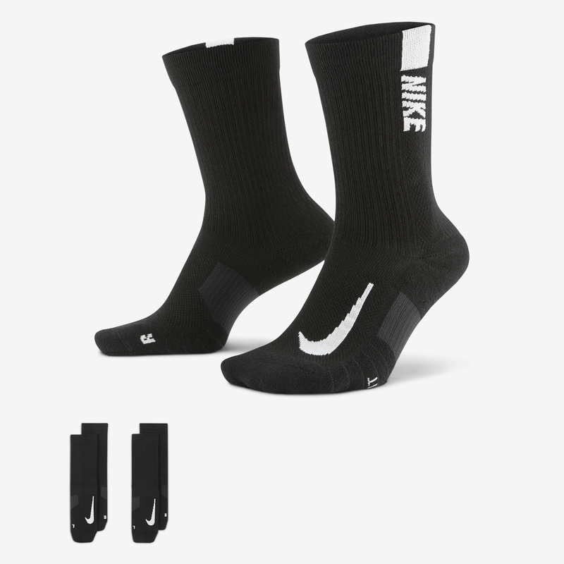 Calcetas (2 Pares) Nike Multiplier Negro