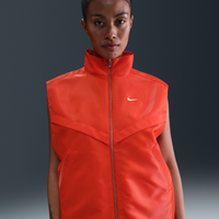 Chaleco brillante para mujer Nike Sportswear Windrunner Rojo