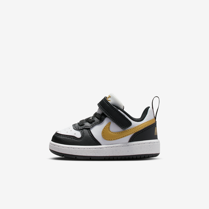 Tenis para bebé e infantil Nike Court Borough Low Recraft Negro