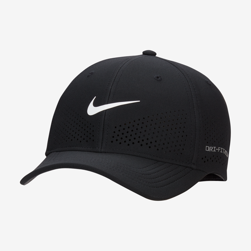 Gorra Swooshflex Estructurada Nike Dri-Fit Adv Rise Negro