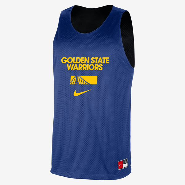 Jersey De Entrenamiento Nike De La Nba De Malla Para Hombre Golden State Warriors Courtside Azul