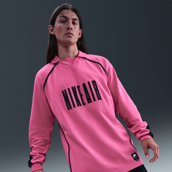 Playera De Fútbol De Manga Larga Para Hombre Nike Air Rosa