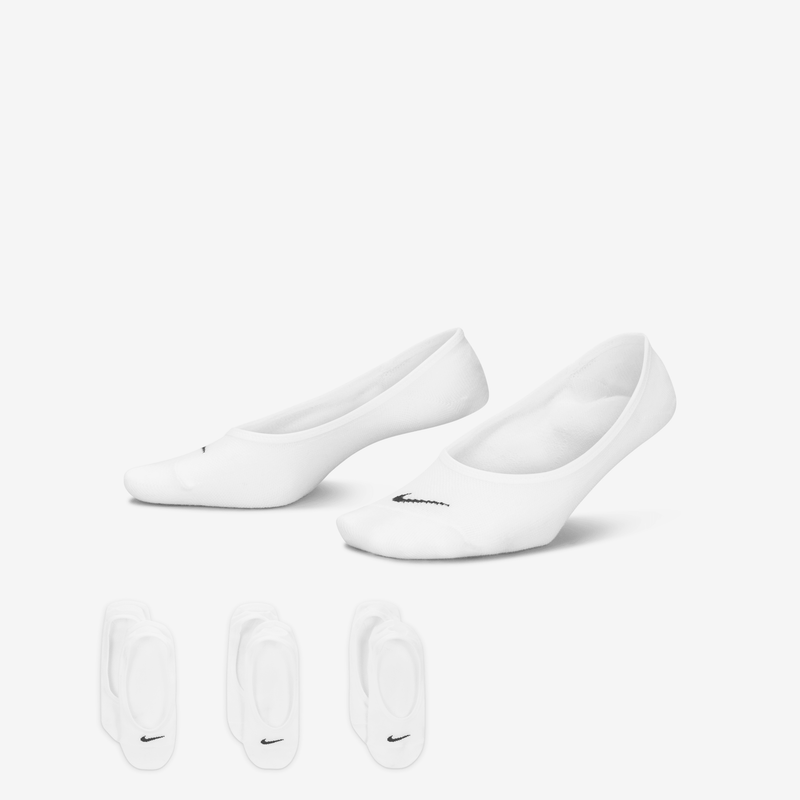 Calcetines invisibles de entrenamiento para mujer Nike Everyday Lightweight (3 pares)