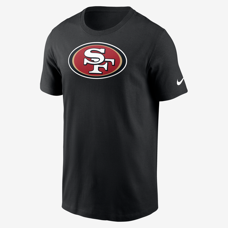 Playera Nike NFL para hombre San Francisco 49ers Primary Logo Negro