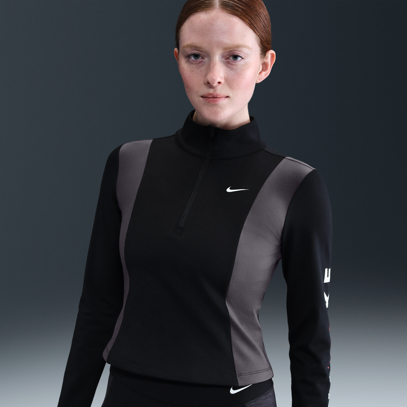 Capa Intermedia Dri-Fit Para Mujer Nike One Negro