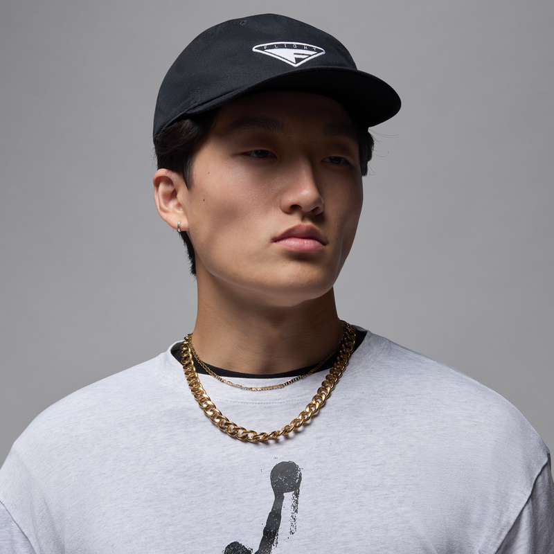 Gorra Ajustable Sin Estructura Jordan Flight Pro Negro