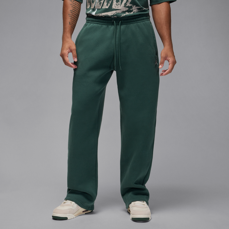 Pants oversized con dobladillo abierto para hombre Jordan Brooklyn Fleece Verde