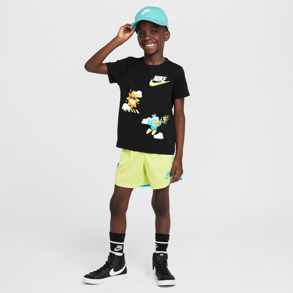 Conjunto De 2 Piezas Con Shorts Para Preescolar Nike Dri-Fit Verde