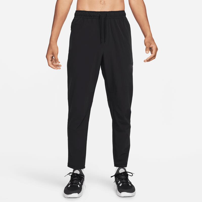 Pants versátiles Dri-FIT de pierna entallada para hombre Nike Unlimited Negro