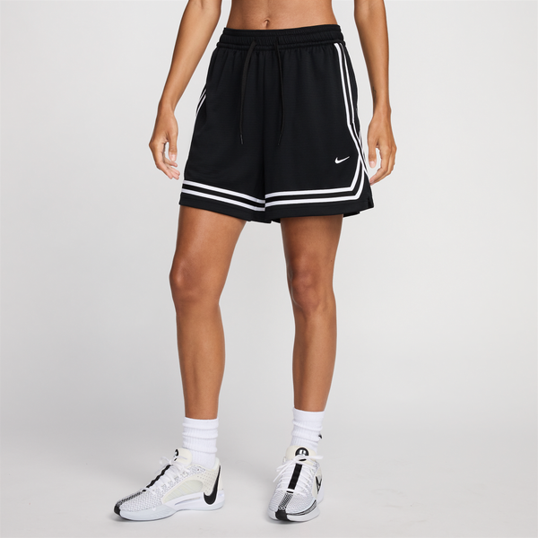 Shorts De Básquetbol Dri-Fit De 13 Cm Para Mujer Nike Crossover Negro
