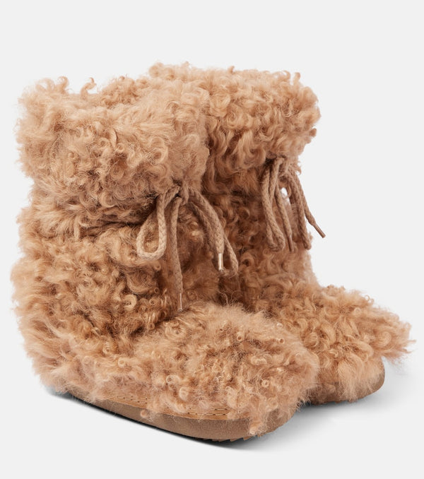 Inuikii Long Curly High shearling snow boots