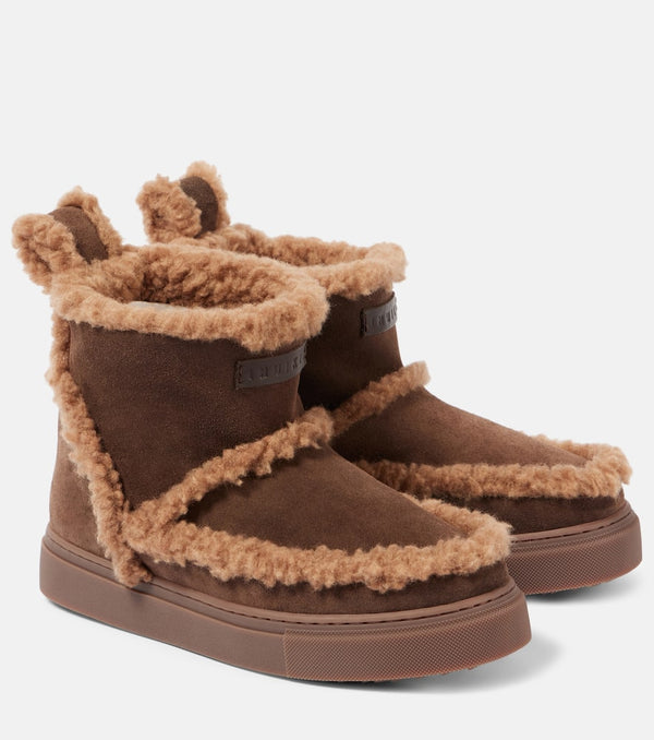 Inuikii Shearling-lined suede ankle boots