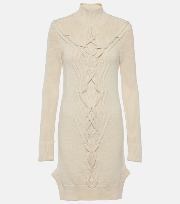 Isabel Marant Atina cable-knit wool-blend minidress