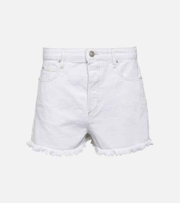 Isabel Marant Lesia mid-rise denim shorts