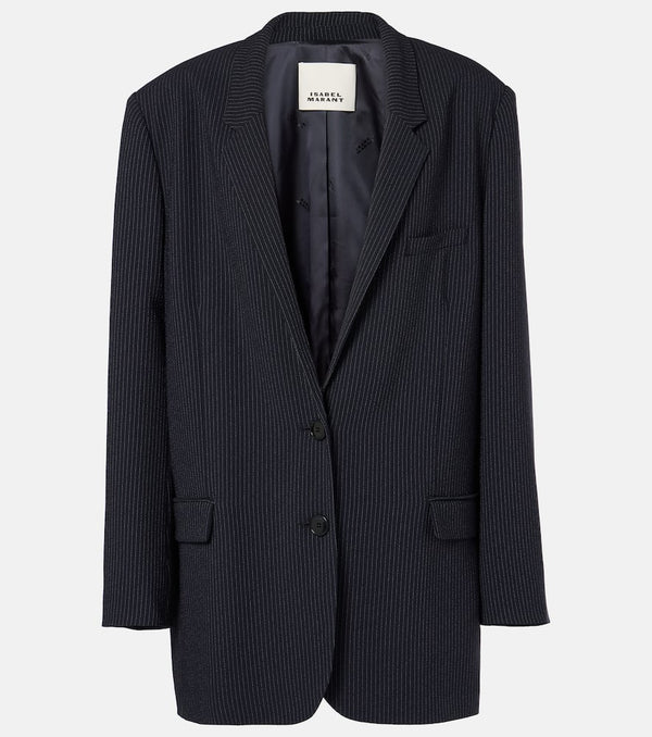 Isabel Marant Oceanyga striped crêpe blazer