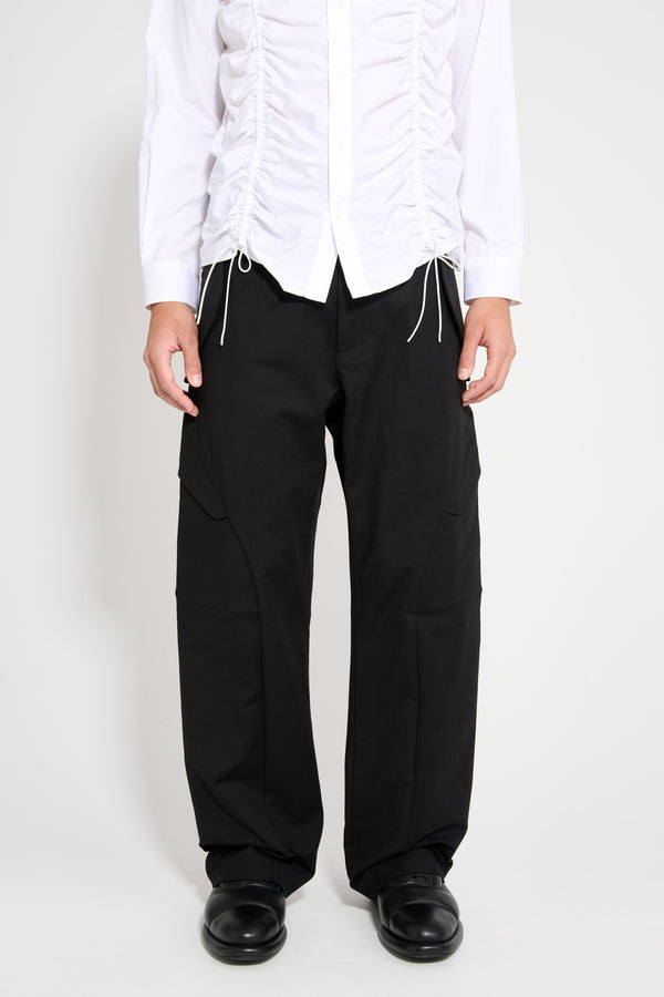 _J.L-A.L_ Brace Trousers Shungite Black