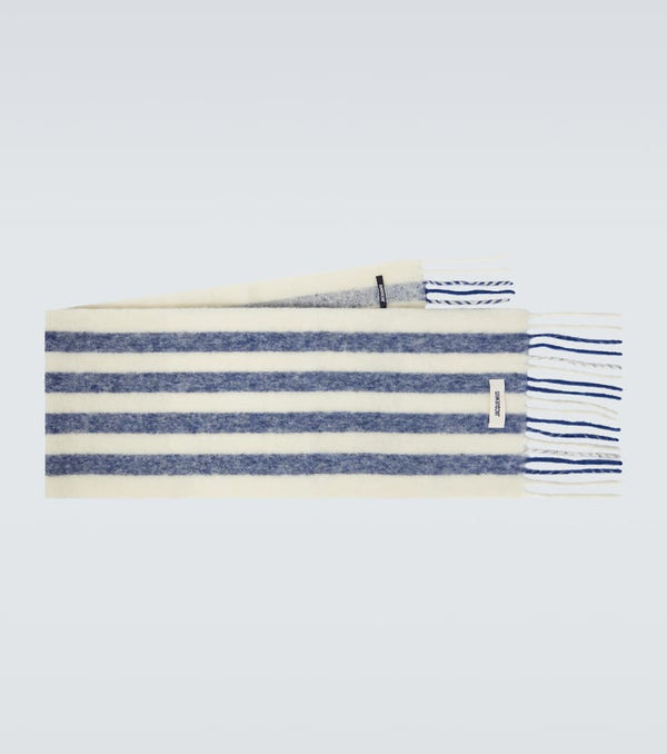 Jacquemus Carro striped wool-blend jacquard scarf