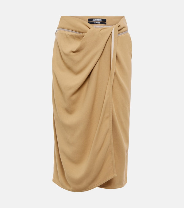 Jacquemus La Jupe Bodri draped skirt