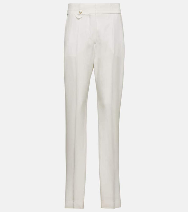 Jacquemus Le Pantalon Tibau side-slit slim pants