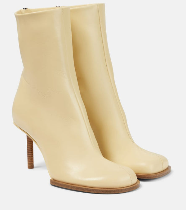 Jacquemus Les Bottines Rond Carré leather ankle boots