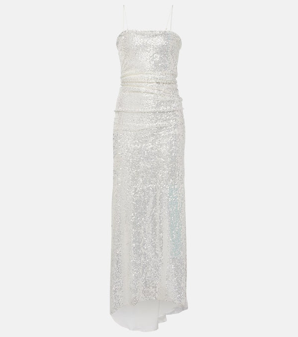 Jacques Wei Sequined slip dress