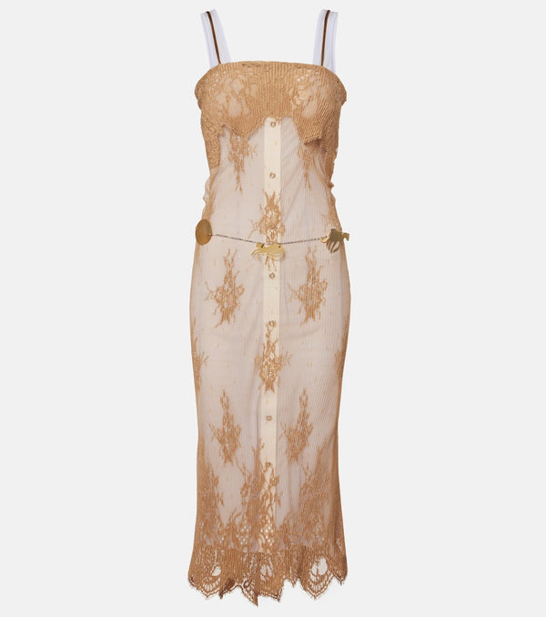 Jacques Wei Sheer slip dress