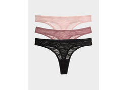 Calvin Klein Underwear 3-Pack Sheer Thongs