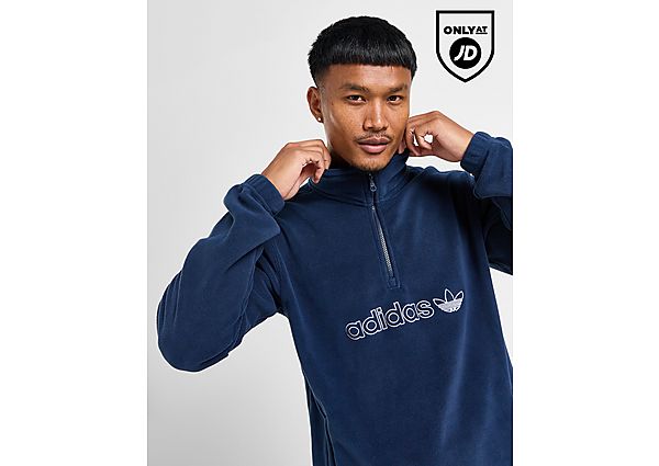 adidas Originals Polar Fleece 1/2 Zip Sweatshirt Navy