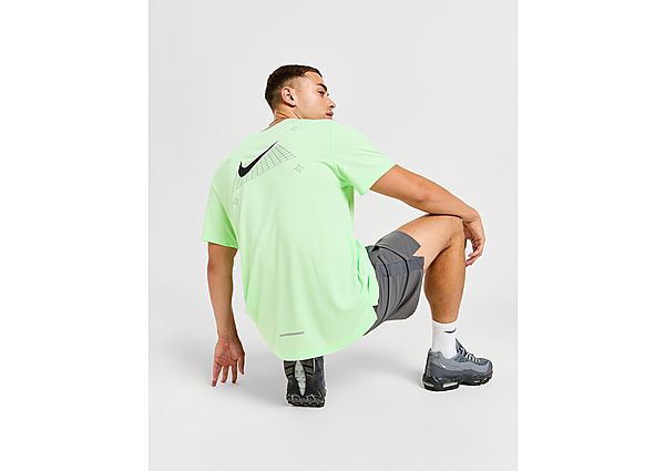 Nike Miler Grid T-Shirt Green