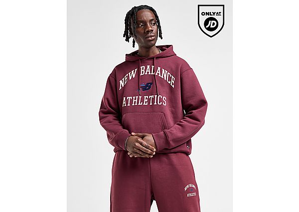 New Balance Collegiate Overhead Hoodie Red