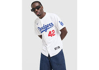 Nike MLB LA Dodgers Robinson #42 Home Jersey white