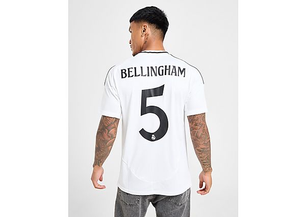 adidas Real Madrid Bellingham #5 Home Shirt White