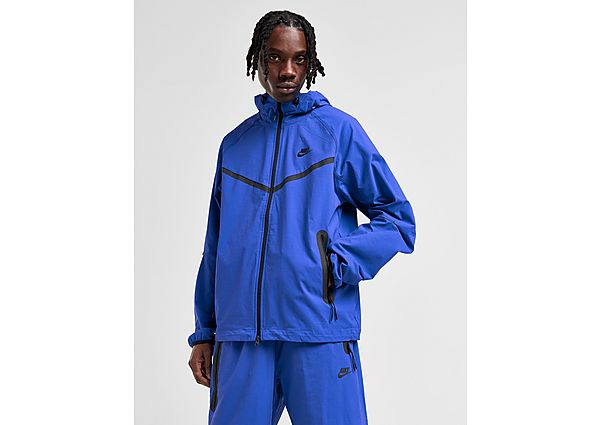 Nike Tech Woven Full Zip Hooded Jacket Blue