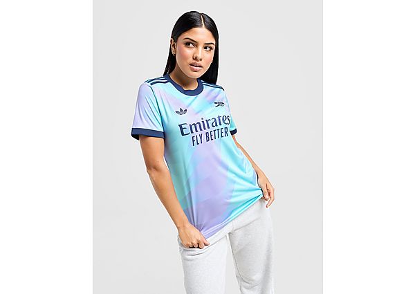 adidas Originals Arsenal FC 2024/25 Third Shirt Women's Clear Aqua   Light Flash Purple