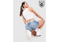 JUICY COUTURE Logo Diamante Shorts blue